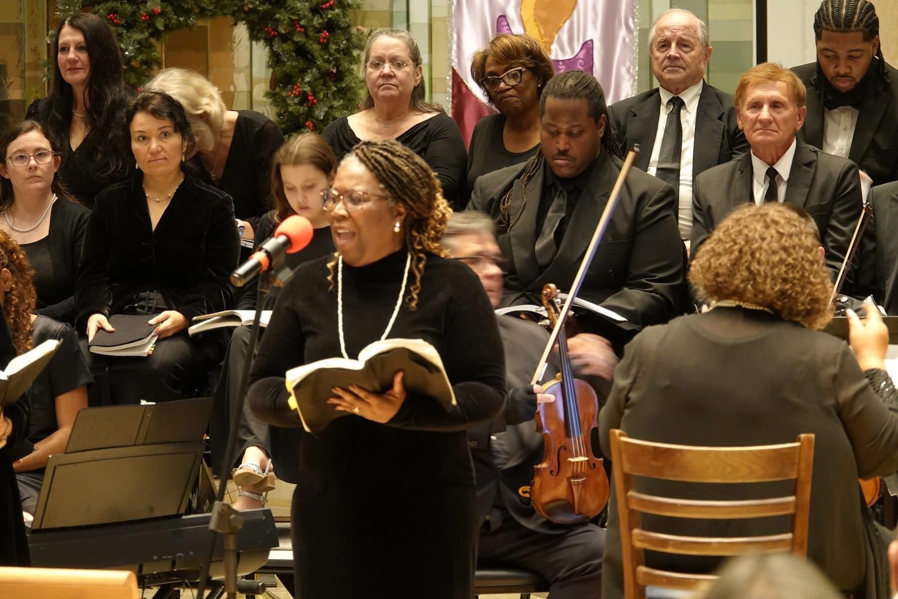 Gulf Coast Messiah Chorus Alto Soloist Kay Horne, December 5, 2025 at St. Michael Catholic Church in Biloxi, MS.